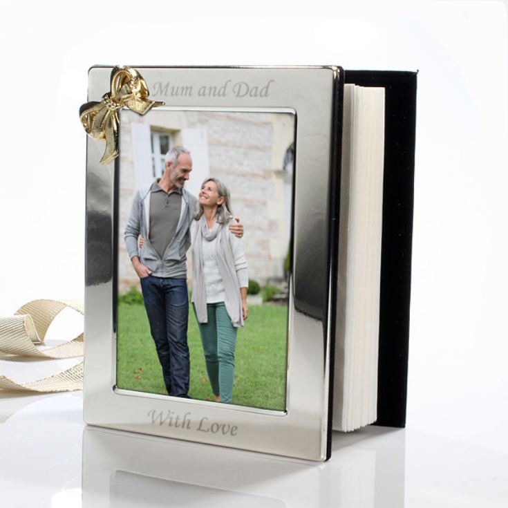 Engraved Photo Album With Gold Coloured Bow product image