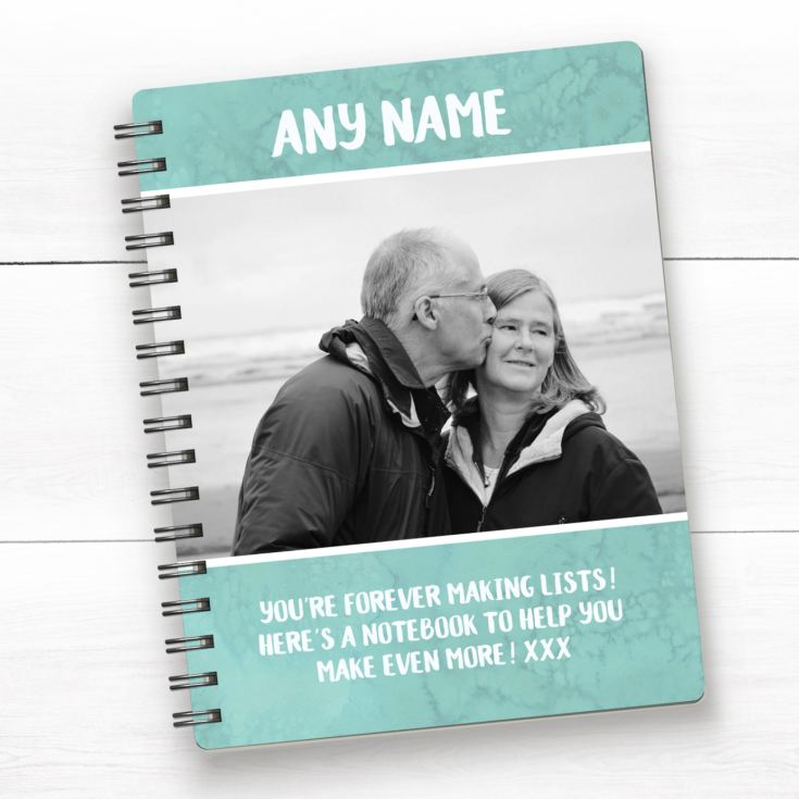 Personalised Photo Upload Notebook - Coloured Frame product image