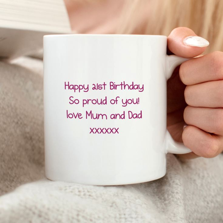 Pink 21st Birthday Mug product image