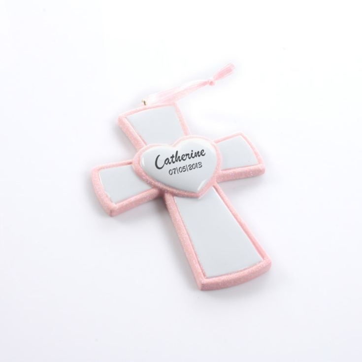 Personalised Cross Hanging Ornament product image