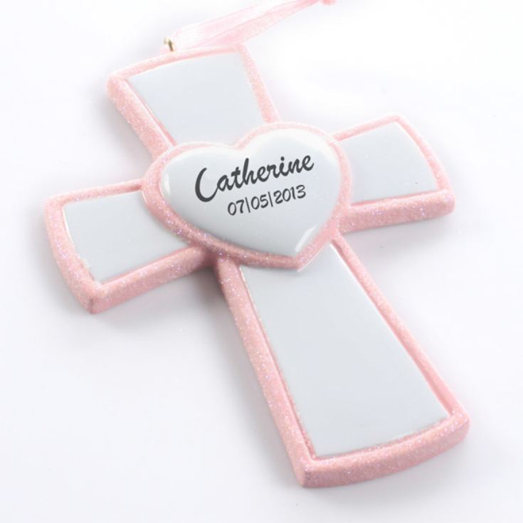 Personalised Cross Hanging Ornament product image