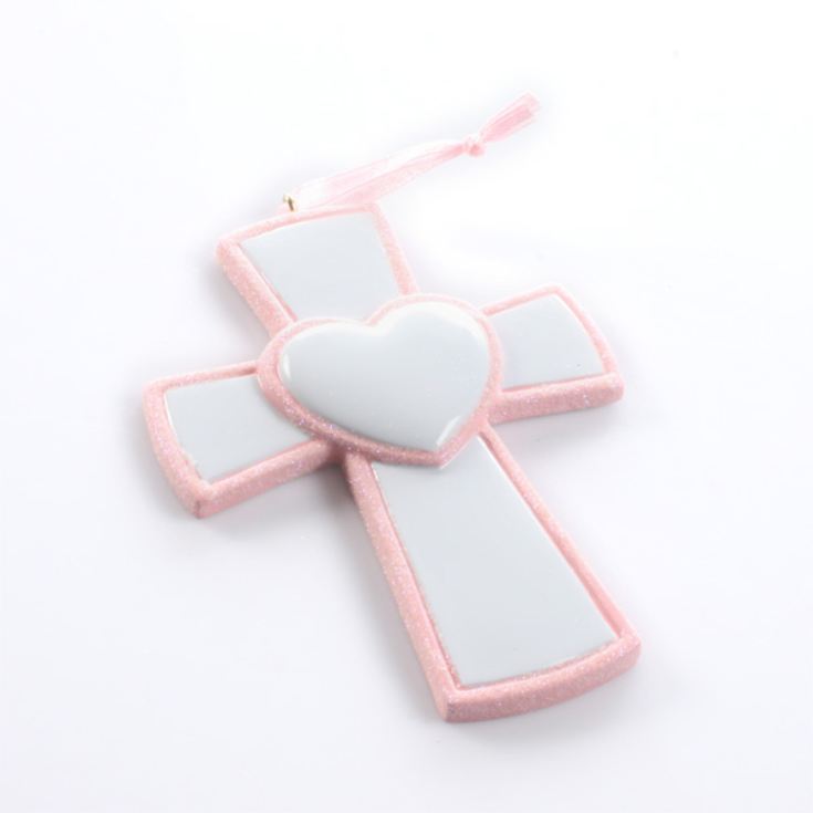 Personalised Cross Hanging Ornament product image