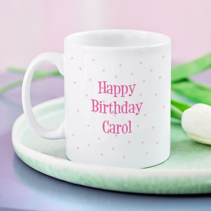 Pink Flower Birthday Mug product image