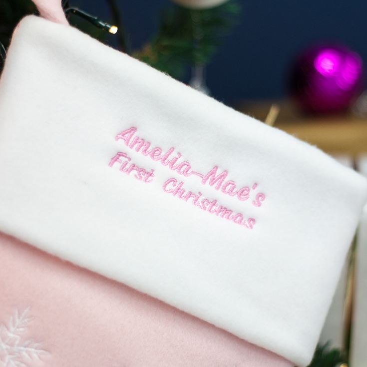 My First Christmas Stocking Pink 