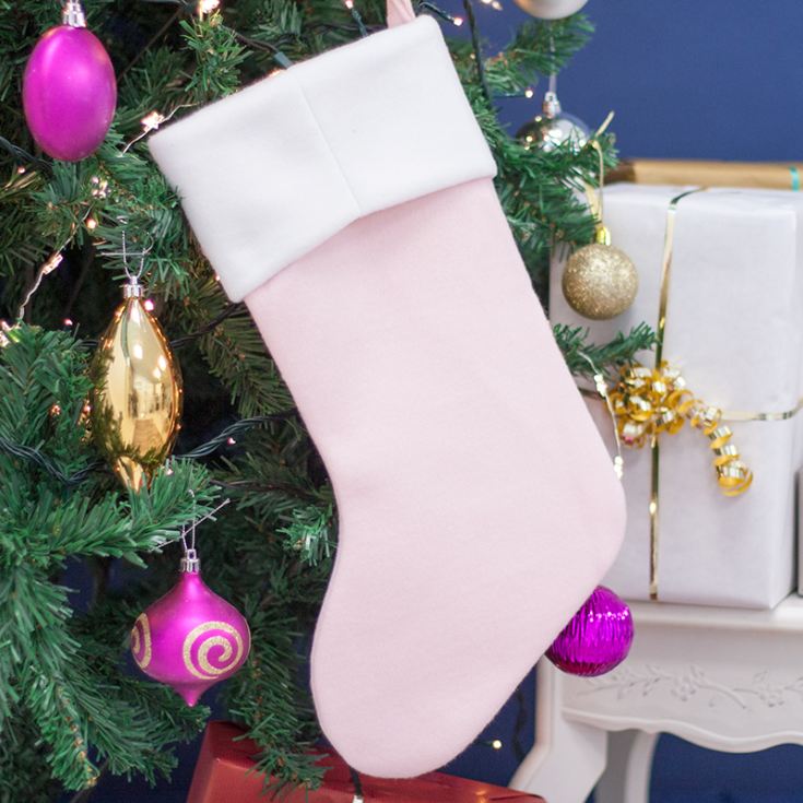 Personalised Luxury My First Christmas Stocking - Pink | The Gift ...