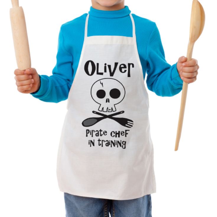 Personalised Pirate Chef Children's Apron product image