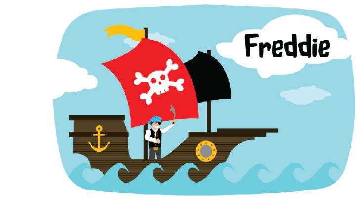 Personalised Pirate Ship Lunch Box product image