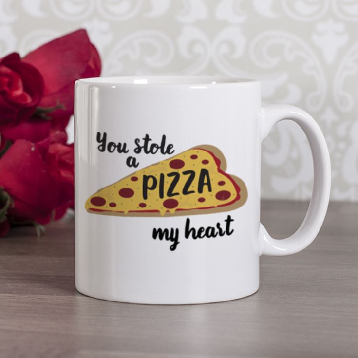 Personalised Pizza My Heart Mug The Gift Experience
