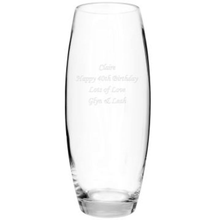 Personalised Tapered Bullet Vase product image
