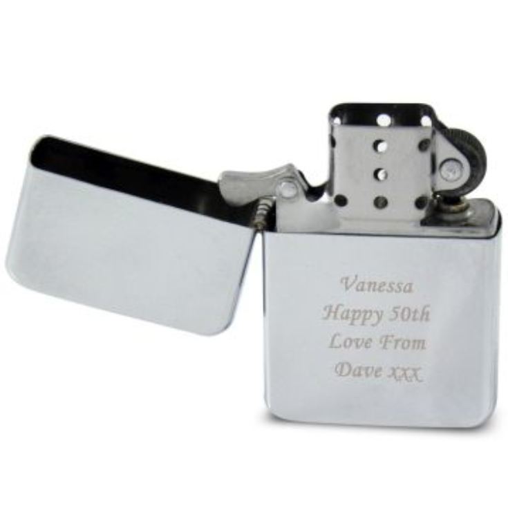 Personalised Silver Lighter product image