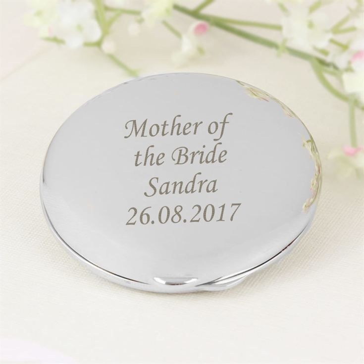 Personalised Circle Compact Mirror product image