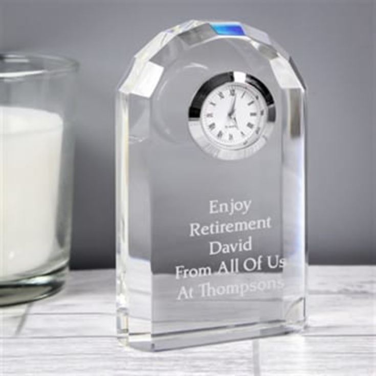 Personalised Glass Clock product image