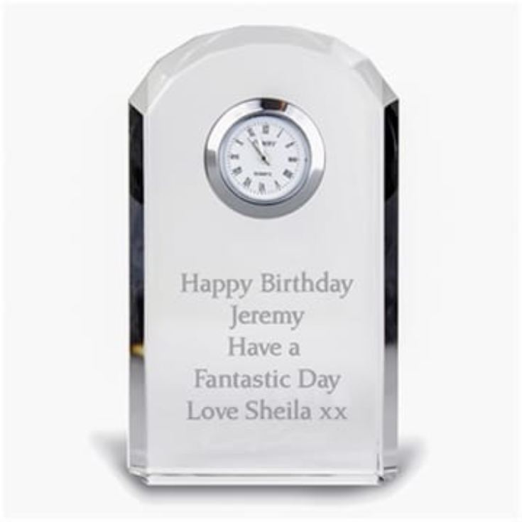 Personalised Glass Clock product image