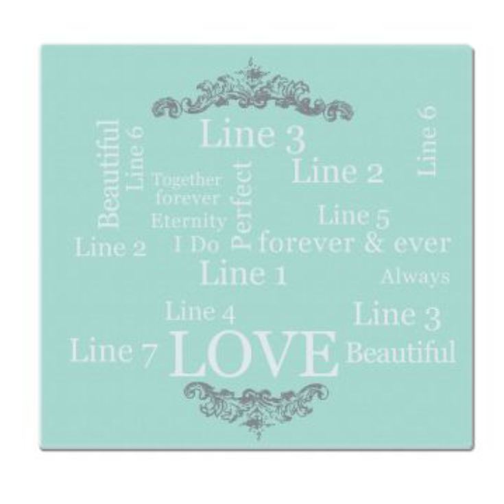 Wedding Day Personalised Glass Chopping Board product image