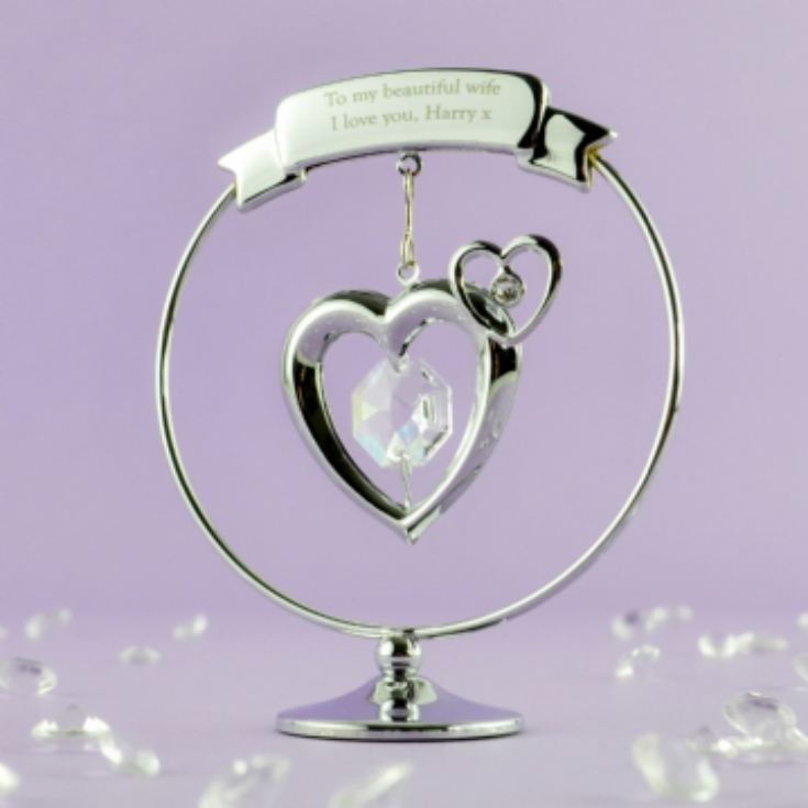 Personalised Crystal Heart Ornament product image