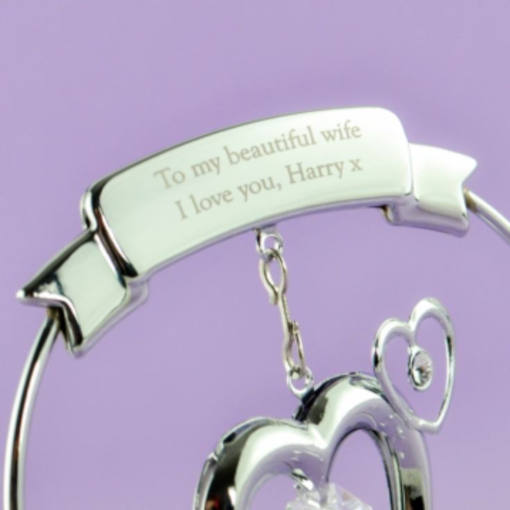 Personalised Crystal Heart Ornament product image