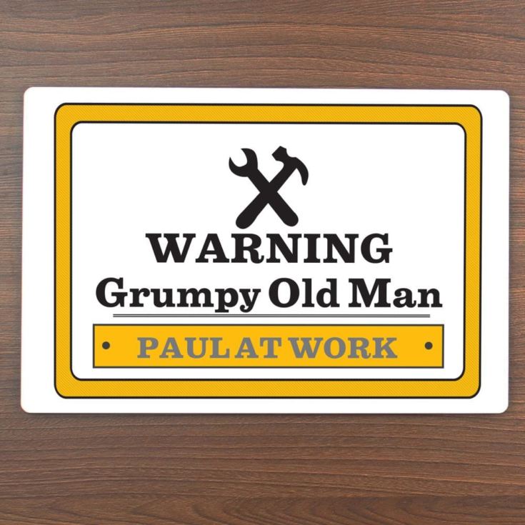 Personalised Man At Work Sign product image
