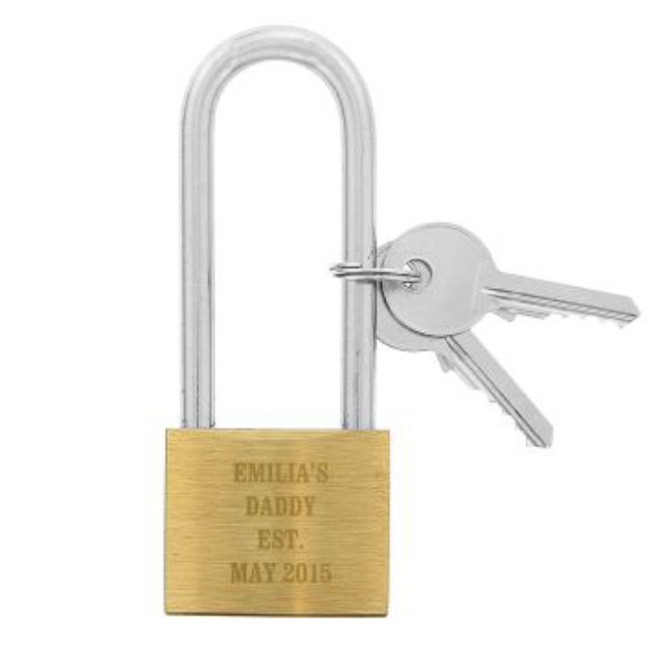 Any Message Personalised Padlock product image