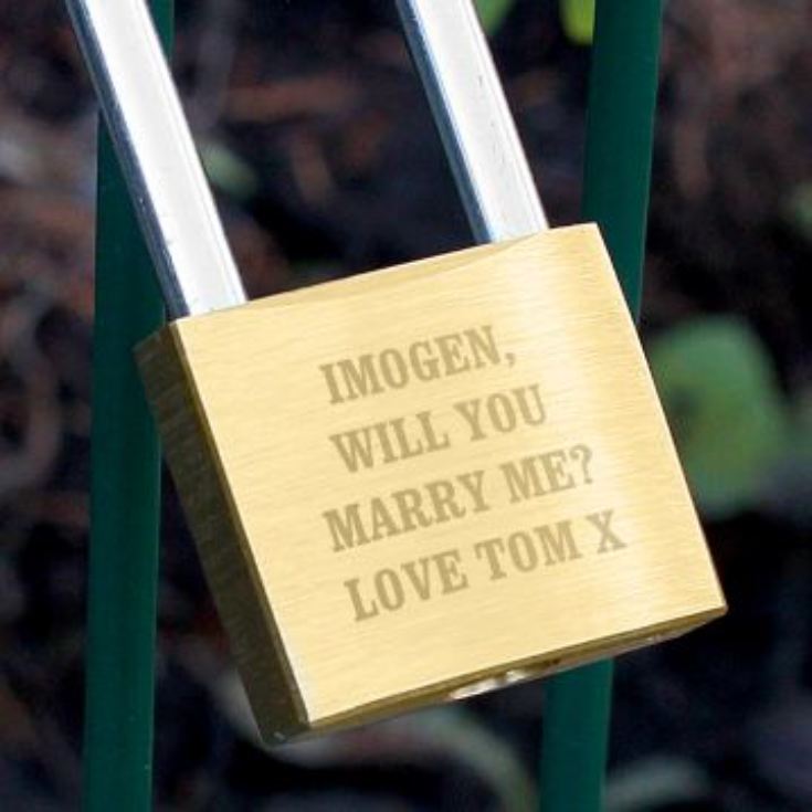 Any Message Personalised Padlock product image