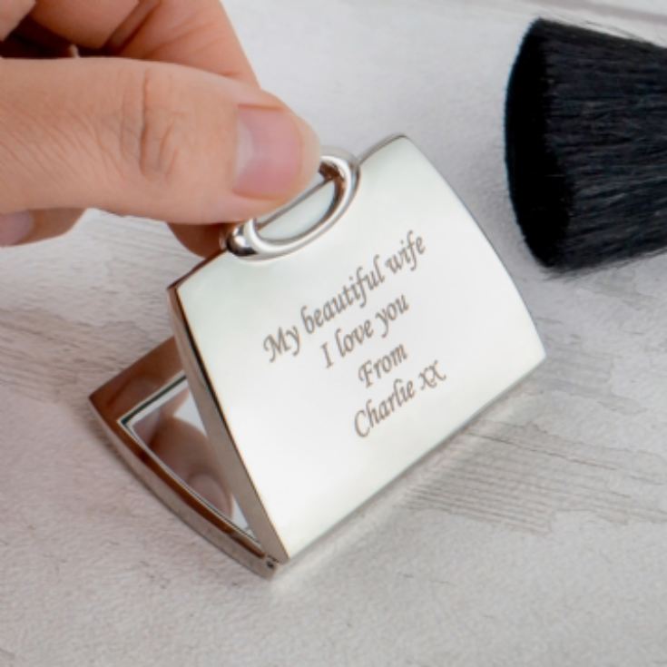 Personalised Handbag Compact Mirror product image