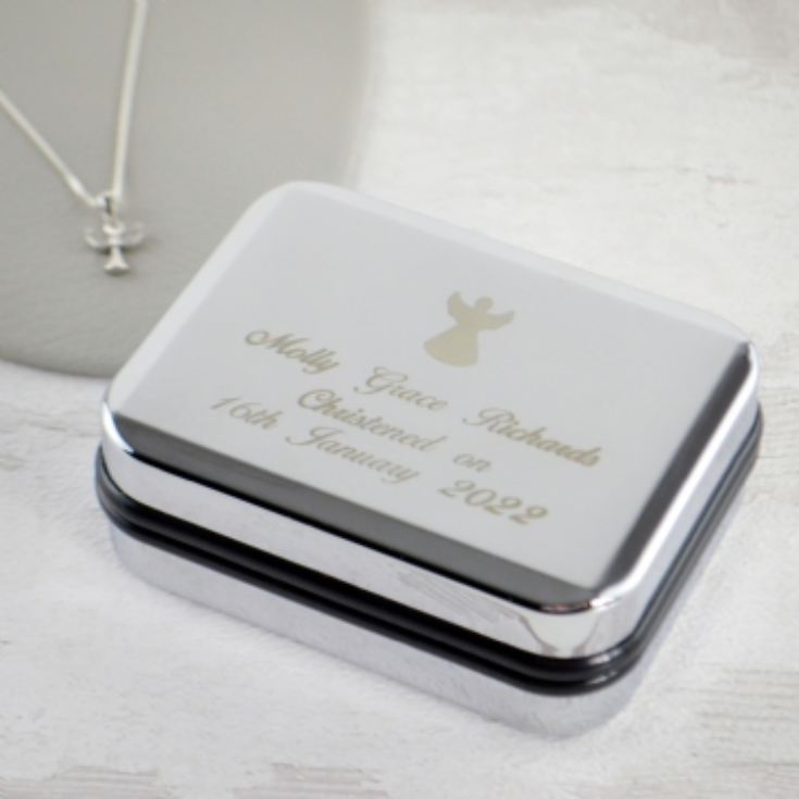 Personalised Christening Angel Necklace & Box product image