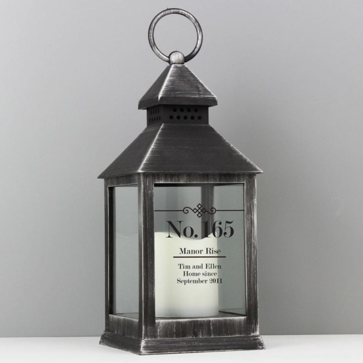 Personalised Rustic Black Lantern product image