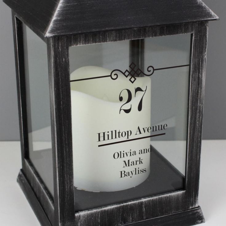 Personalised Rustic Black Lantern product image