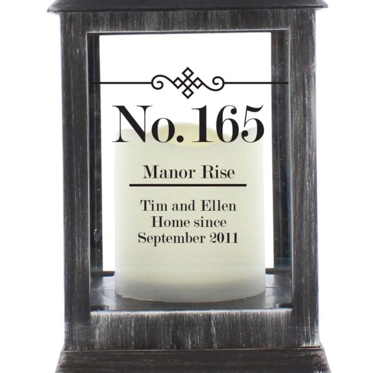 Personalised Rustic Black Lantern product image