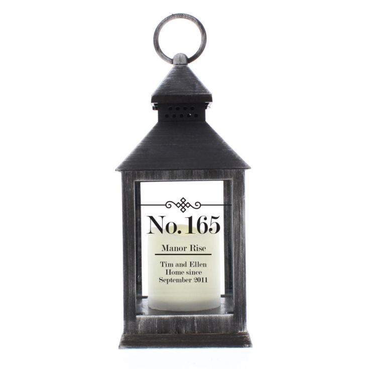 Personalised Rustic Black Lantern product image