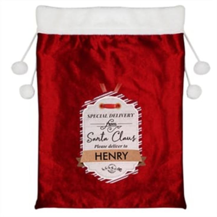 Personalised Special Delivery Pom Pom Sack product image