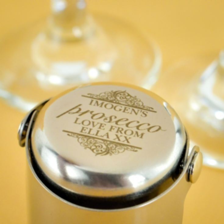 Personalised Prosecco Bottle Stopper product image