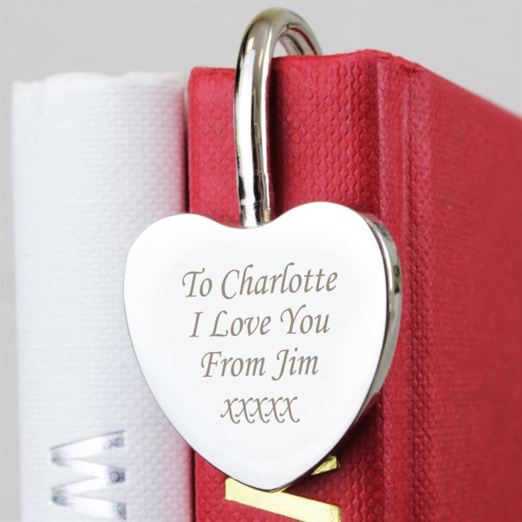 Personalised Silver Heart Bookmark product image