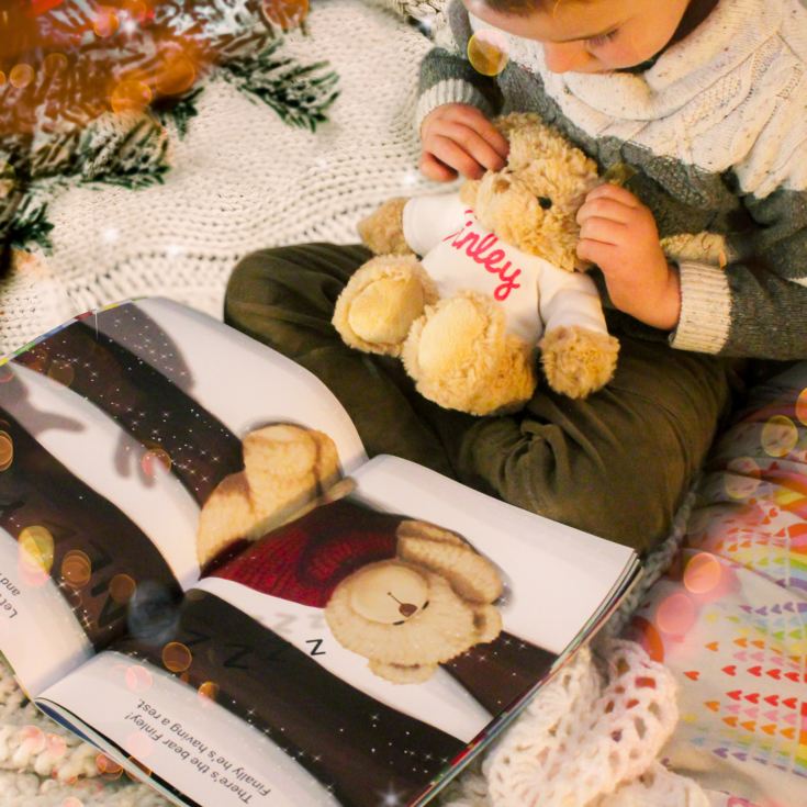 Personalised Magical Christmas Adventure Story Book and Personalised Teddy Bear product image