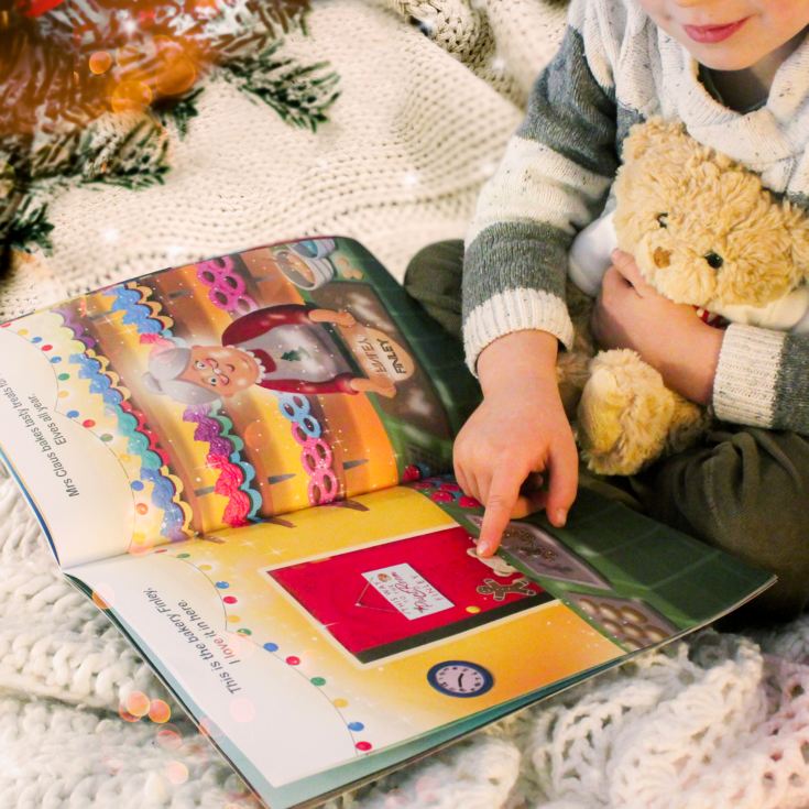 Personalised Magical Christmas Adventure Story Book and Personalised Teddy Bear product image