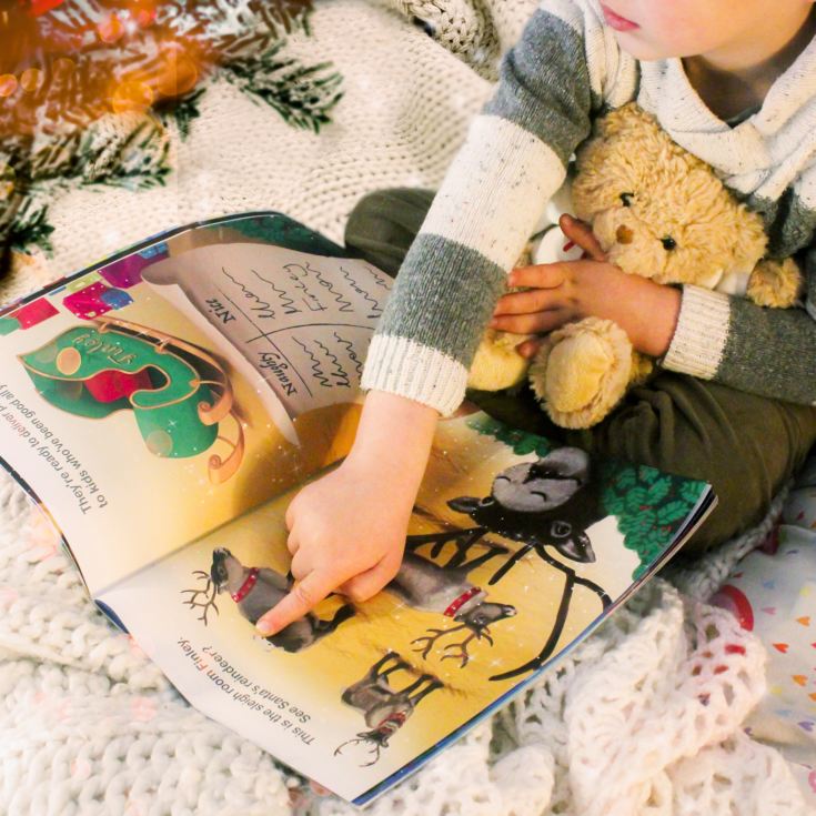 Personalised Magical Christmas Adventure Story Book and Personalised Teddy Bear product image