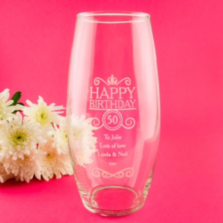 Personalised Birthday Vase product image