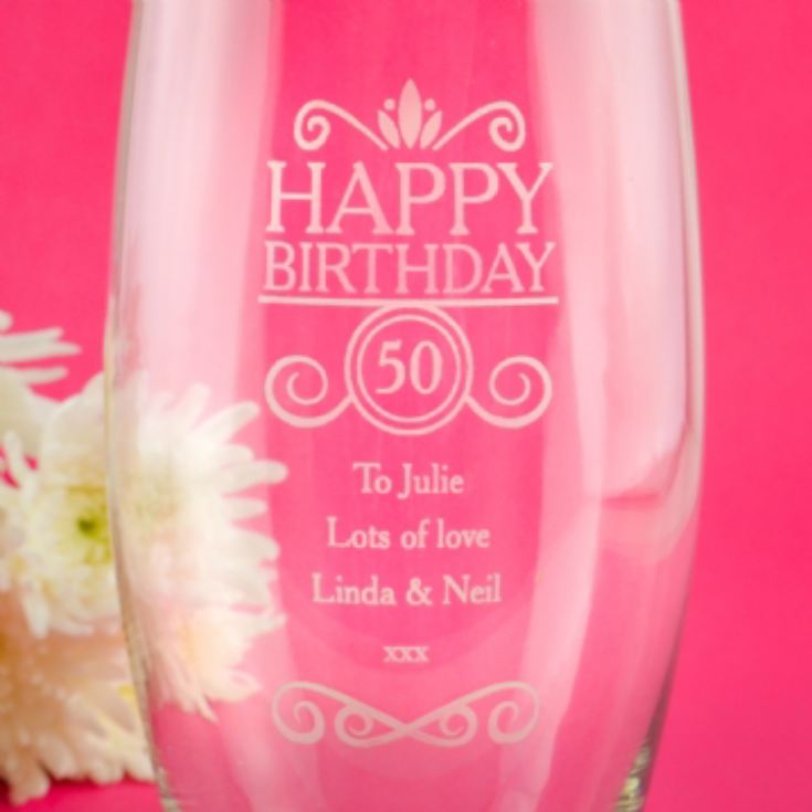 Personalised Birthday Vase product image