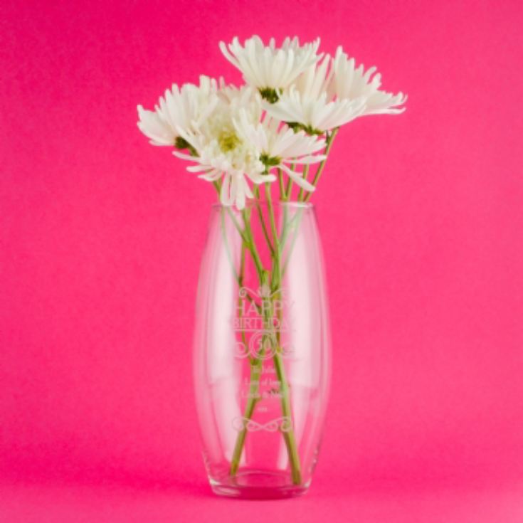 Personalised Birthday Vase product image