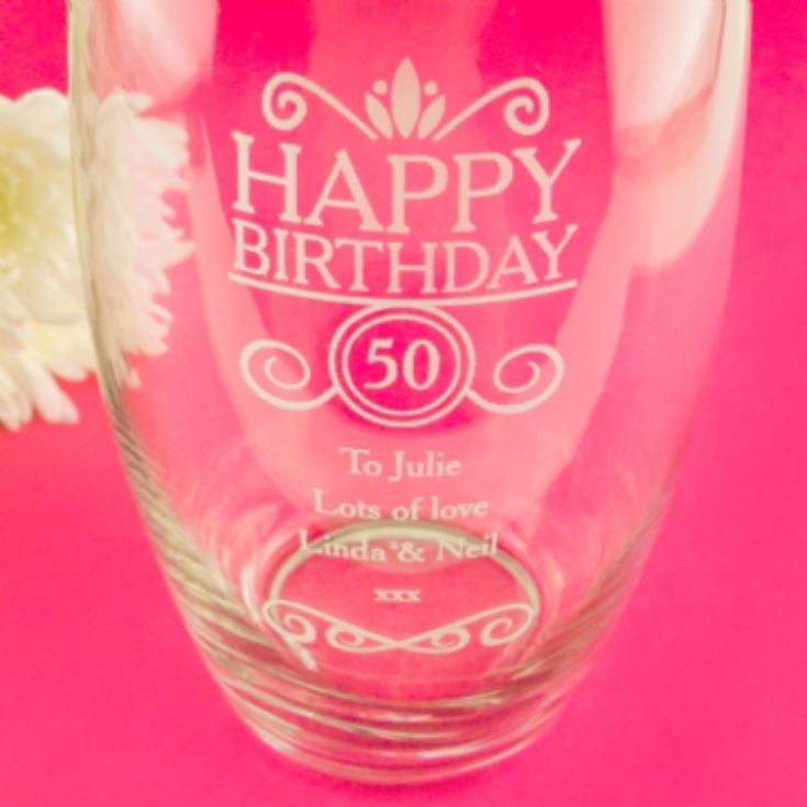 Personalised Birthday Vase product image