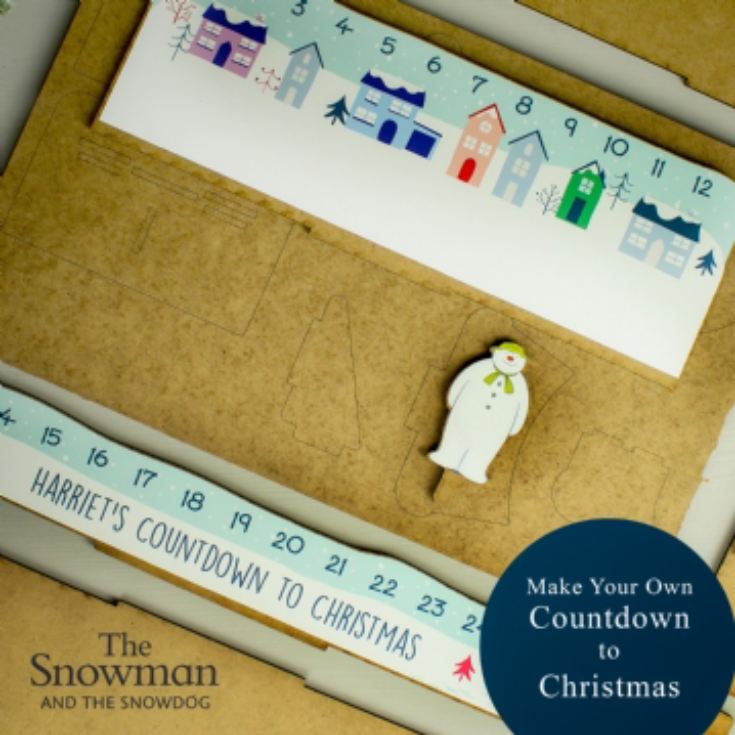 Personalised Make Your Own The Snowman Christmas Advent Countdown Kit product image