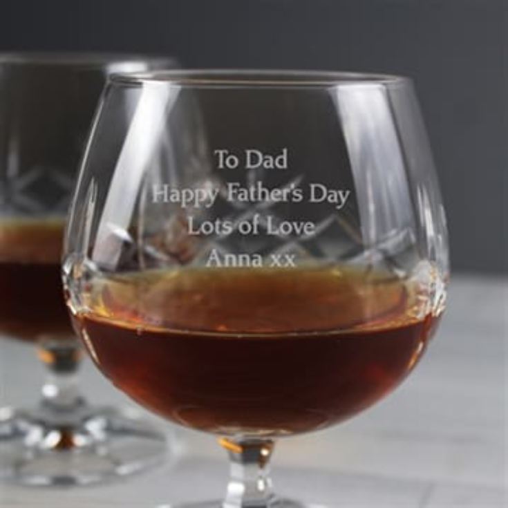Crystal Personalised Brandy Glass - Small product image