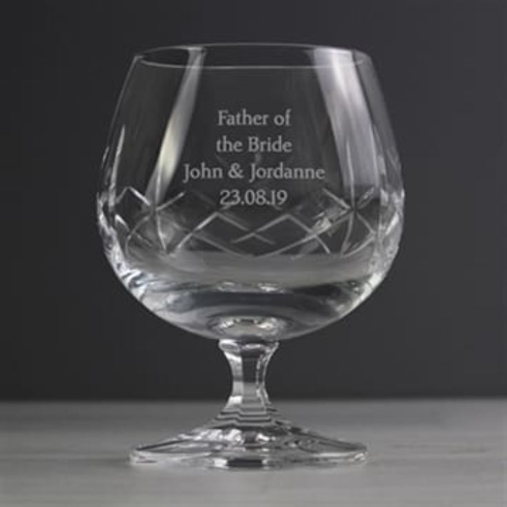 Crystal Personalised Brandy Glass - Small product image