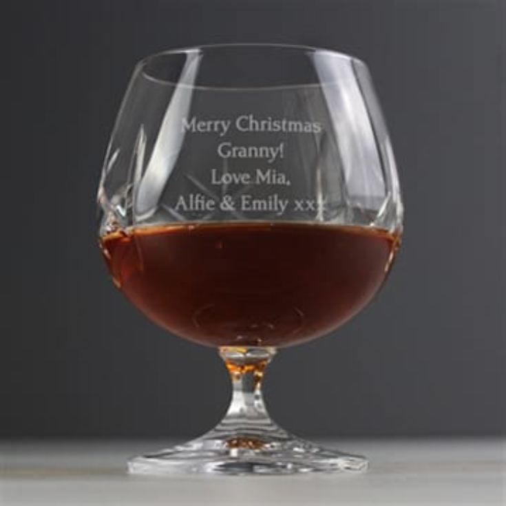 Crystal Personalised Brandy Glass - Small product image