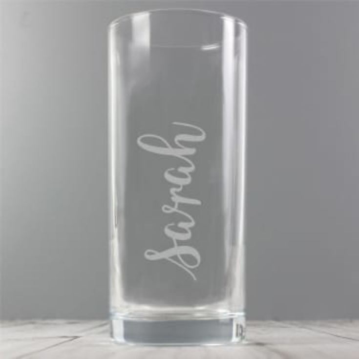 Personalised Engraved Hi Ball Glass with Name product image