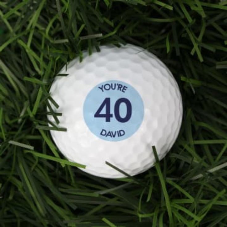 Personalised Blue Age Golf Ball product image