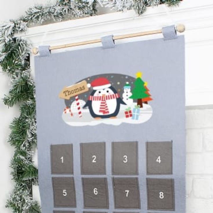 Personalised Christmas Penguin Advent Calendar product image