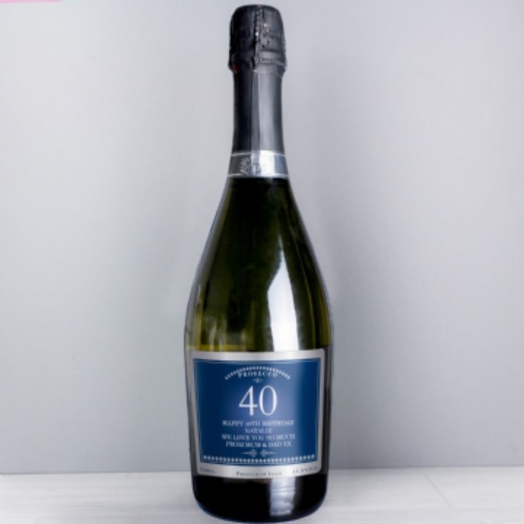 Personalised 40th Birthday Bottle of Prosecco product image