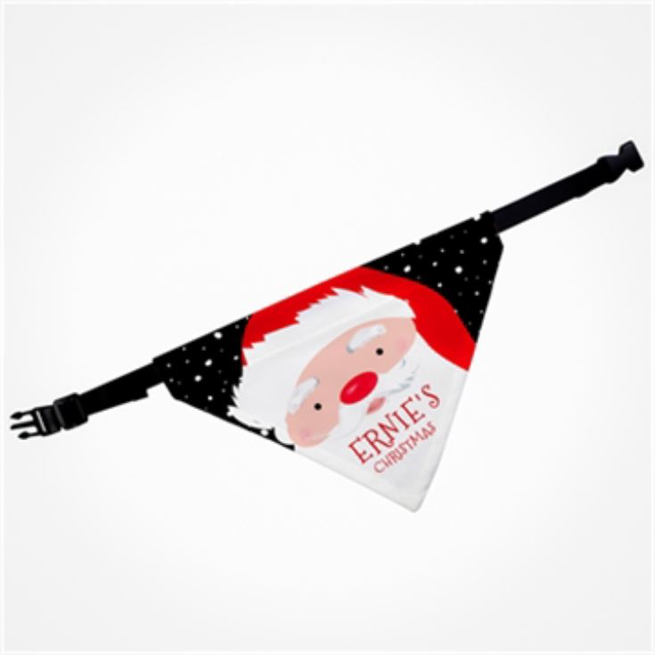 Personalised Santa Dog Bandana product image