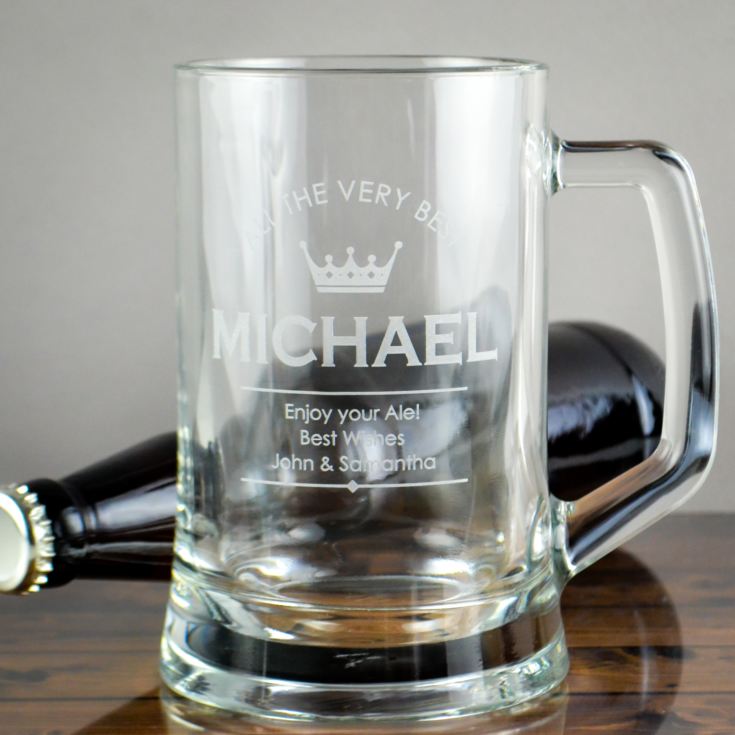 Personalised Your Name Beer Glass Tankard product image