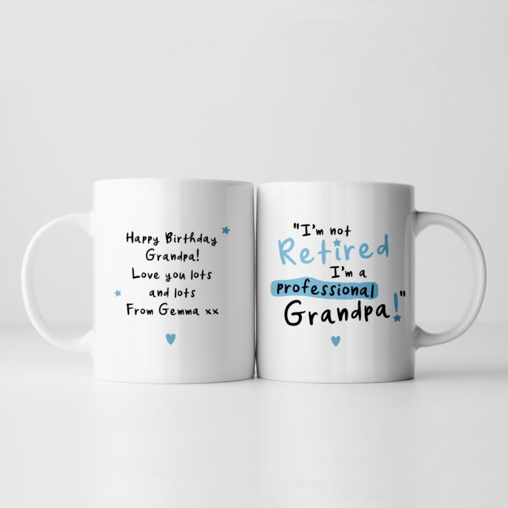 Personalised I'm Not Retired I'm A Professional Grandad Mug product image